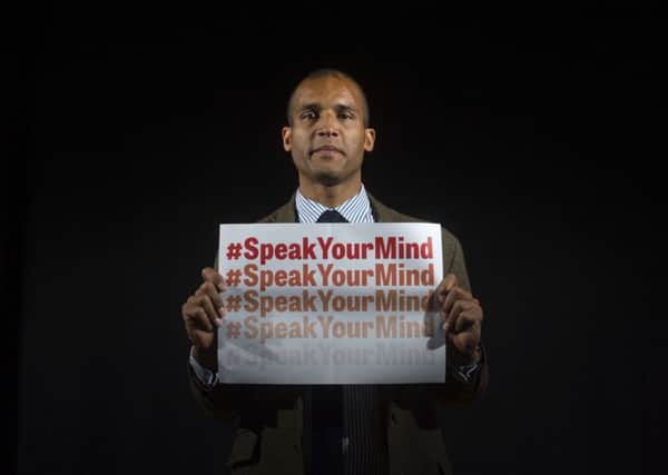 Clarke Carlisle is backing the YEP's Speak Your Mind campaign to get people talking about mental health. Picture James Hardisty.