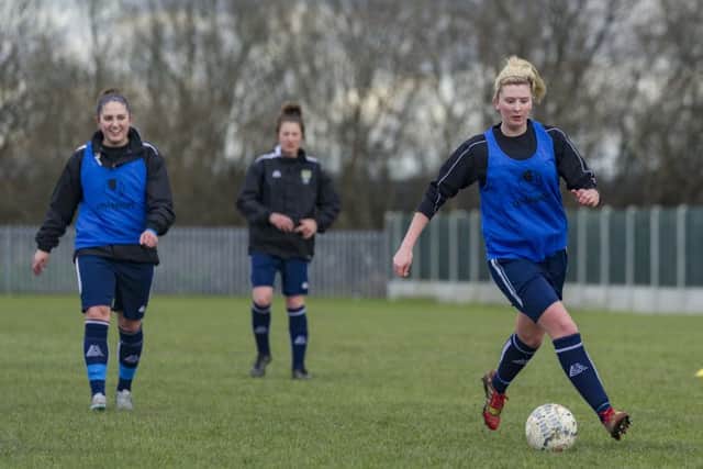 Guiseley goalscorer Emily Scott.