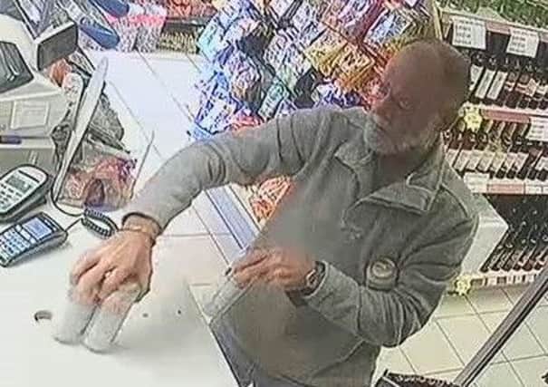Police have released this CCTV image of missing man Robert Bidski shortly before he was last seen.