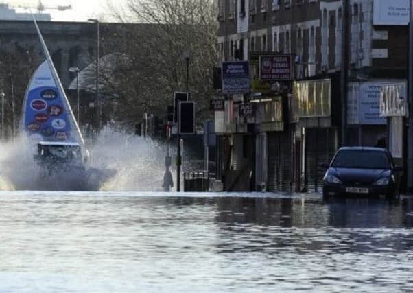 Flooding in the Kirkstall area of Leeds