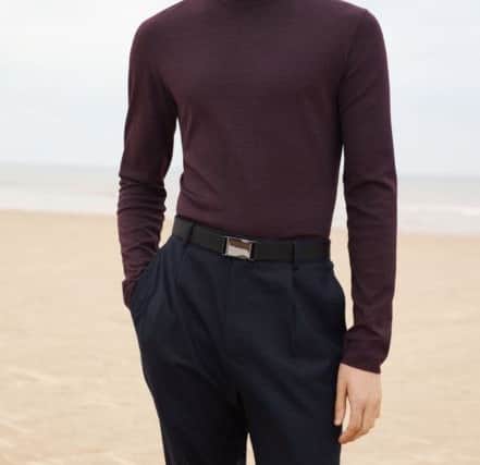 Merino roll-neck, Â£55; trousers from a selection, Cos.