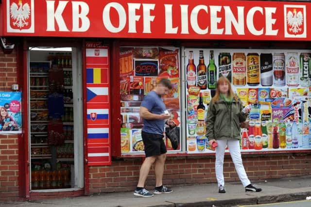 Former Scotland Yard officer Will O'Reilly was in Leeds, going round shops in the Harehills area looking for signs of illicit tobacco. Undercover agents after buying the tobacco.
14th September 2016.
Picture : Jonathan Gawthorpe