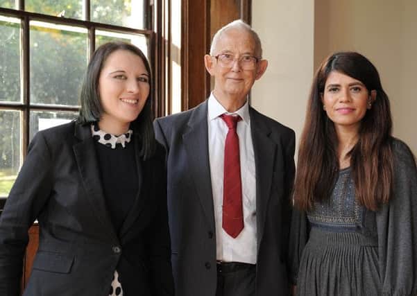 Claire Paylor, Professor Donald Bligh and Fatemeh Amirkamali.