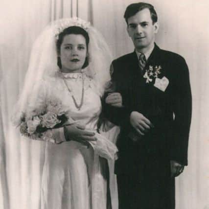 Guiseppina and Les Price on their wedding day in 1947.