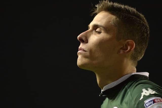 Marco Silvestri looks away during the penalty shoot out.
 (Picture: Bruce Rollinson)