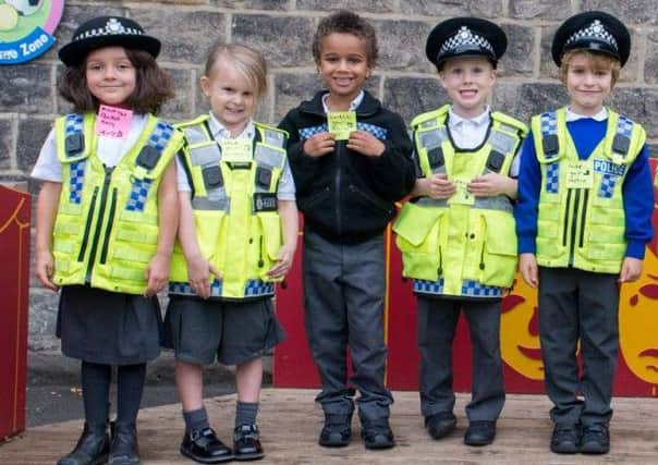 The youngsters helping West Yorkshire Police to spread crime safety advice this autumn.