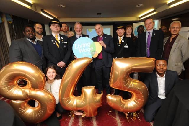 The new Living Wage rate was launched at the Park Plaza hotel in Leeds