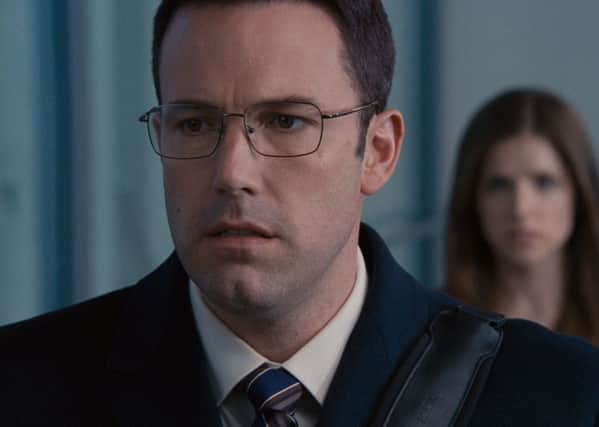 Undated Film Still Handout from The Accountant. Pictured: Ben Affleck as Chris Wolff and Anna Kendrick as Dana Cummings. See PA Feature FILM Reviews. Picture credit should read: PA Photo/Warner Bros. WARNING: This picture must only be used to accompany PA Feature FILM Reviews.