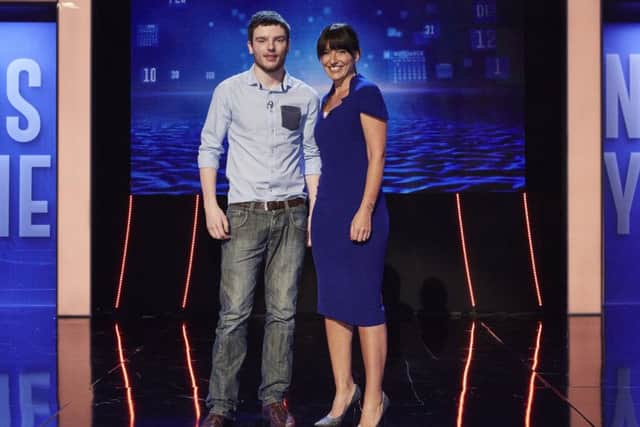 Davina McCall with Leeds man James Tennant, who vowed to take control of his stammer on ITV show This Time Next Year.
