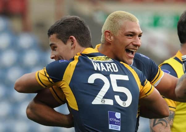 Leeds Rhinos' game with Hull KR in January will double up as a testimonial match for Ryan Hall (pictured with England squad-mate Stevie Ward).