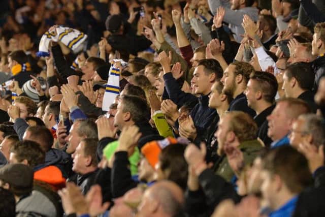Leeds United fans rally their side.