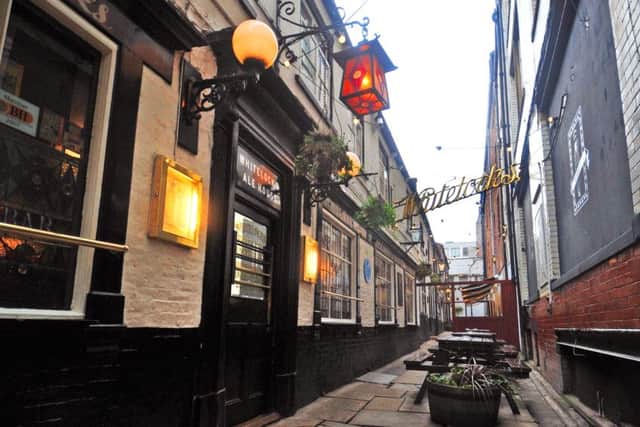 7 January 2015 .......    Whitelock's Ale House off Briggate in thne centre of Leeds celebrates its 300th birthday this year. TJ100653d Picture Tony Johnson