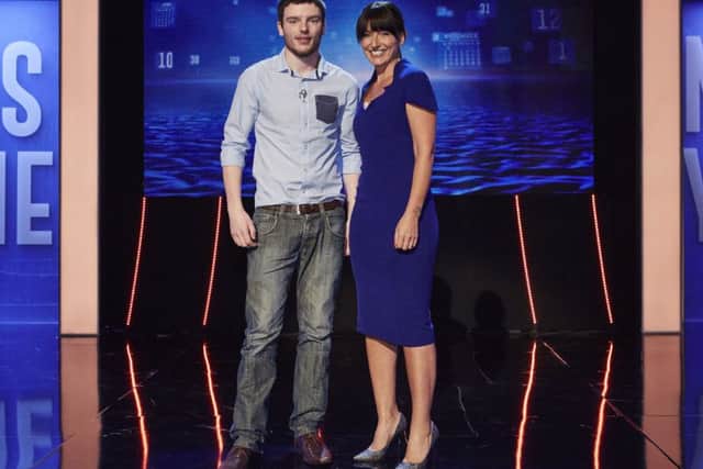 Davina McCall with Leeds man James Tennant, who vowed to take control of his stammer on ITV show This Time Next Year.