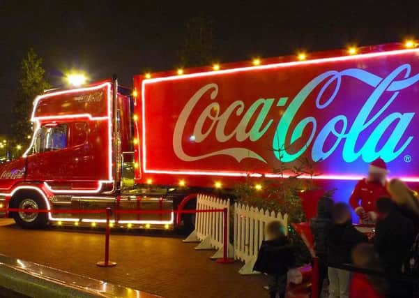 The Coca-Cola truck
