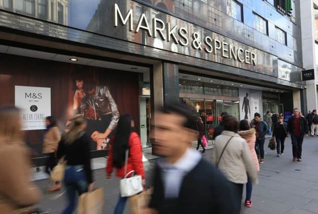 File photo dated of a Marks and Spencer store on Oxford Street, London.  Photo:  Jonathan Brady/PA Wire