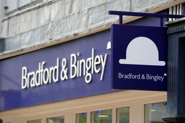 Library photo of a branch of mortgage lender Bradford & Bingley in Chelmsford, Essex. UK Asset Resolution - the taxpayer owned company formed from the merger of Bradford & Bingley (B&B) and Northern Rock Asset Management, has released its interim results  Photo:  Ian Nicholson/PA Wire