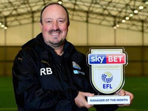 Rafa Benitez guided Newcastle to five wins out of five matches in October