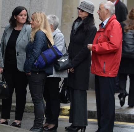 Family and friends of murdered MP Jo Cox, including sister Kim Leadbeater (second left), mother Jean (third left) and father Gordon (right), arriving at the Old Bailey, central London.