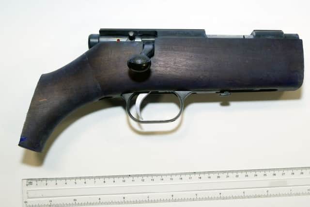 Undated West Yorkshire Police handout photo of a shotgun that was presented in evidence during the trial of Thomas Mair, who is accused of the terror-related murder of Labour MP Jo Cox. PRESS ASSOCIATION Photo. Issue date: Monday November 14, 2016. Mair, 53, allegedly shot and stabbed the 41-year-old outside her constituency surgery in Birstall, near Leeds, on June 16. PRESS ASSOCIATION