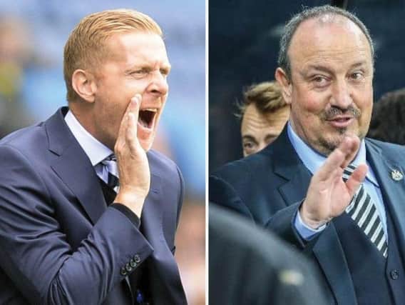 Garry Monk and Rafa Benitez will be in opposing dugouts this weekend
