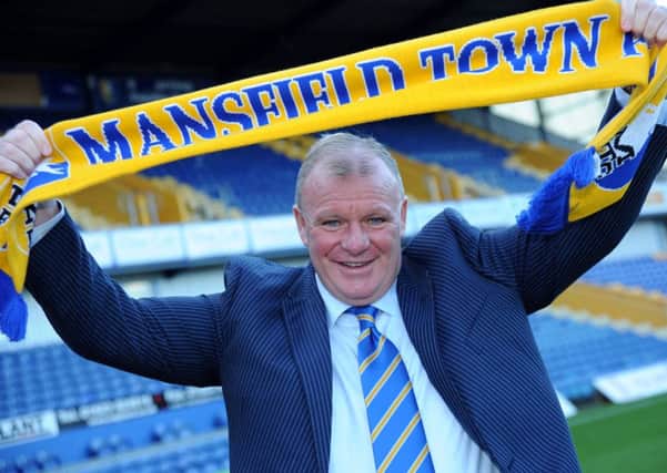New Mansfield Town manager, Steve Evans.