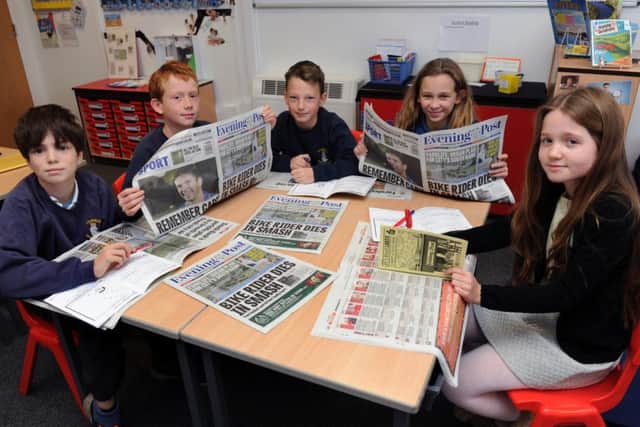 Calverley Parkside Primary School pupils taking part in the reading scheme.