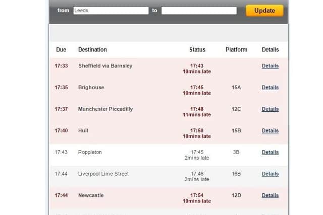 Train delays