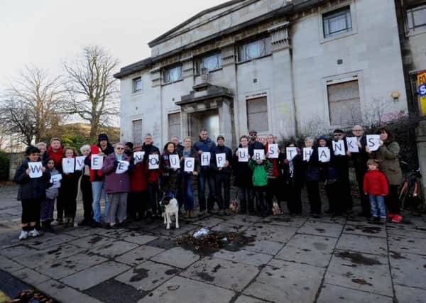 Objectors to the Elinor Lupton Centre being turned into a pub.