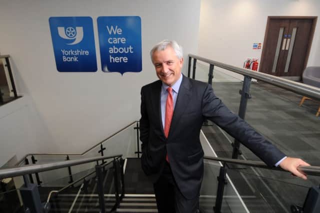 David Duffy the CEO for Yorkshire Bank, pictured at its offices at Briggate, Leeds..14th December 2015 Picture by Simon Hulme