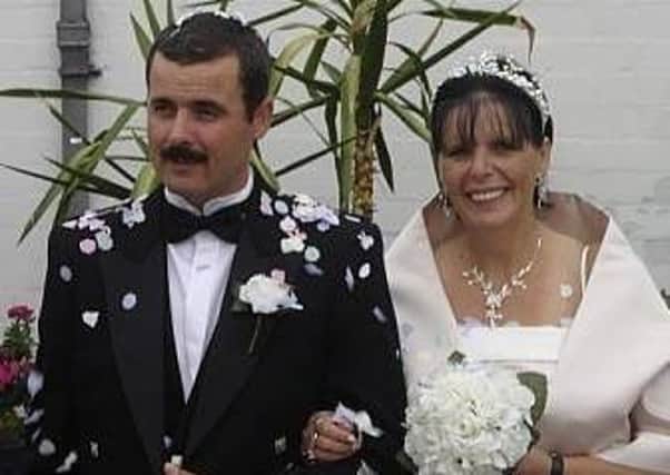 Bob and Lorraine Allaway on their wedding day.