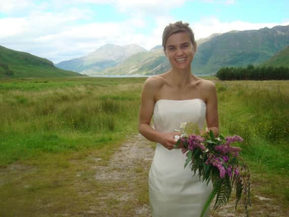 Jo Cox on her wedding day.