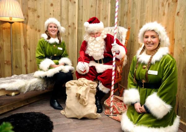 The Christmas Experience at Lotherton Hall.
Father Christmas with his helpers.
23rd November 2016.
Picture : Jonathan Gawthorpe