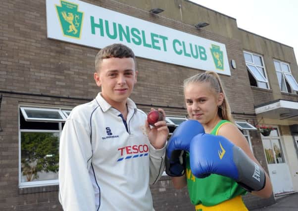 16-year-old cricketer Max Chappell and 11-year-old boxer Abby Briggs.