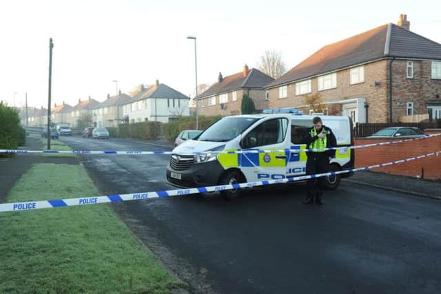 The scene on Raynel Drive this morning.