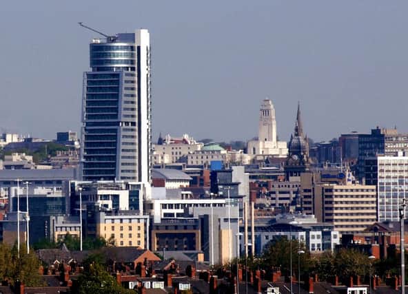 The skyline of Leeds city centre