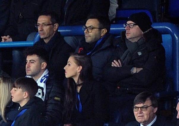 Potential Leeds United owner Andrea Radrizzani in the West Stand watching the game against Newcastle.