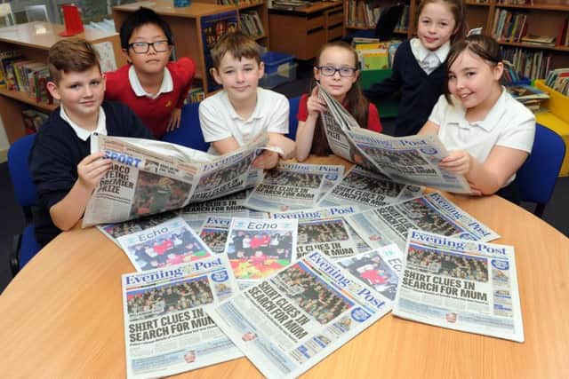 Children from Kippax Ash Tree Primary School taking part in the YEP-backed Let's Read: LEEDS scheme. From left, Matthew Nicholson, Euan Xia, Jacob Sherburn, Emily Gent, Ellie Smith and Keira I'anson.