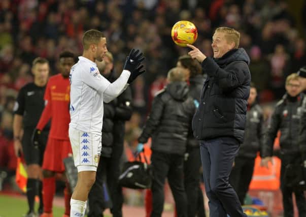 Kemar Roofe, left, with Garry Monk, right. Picture Bruce Rollinson
