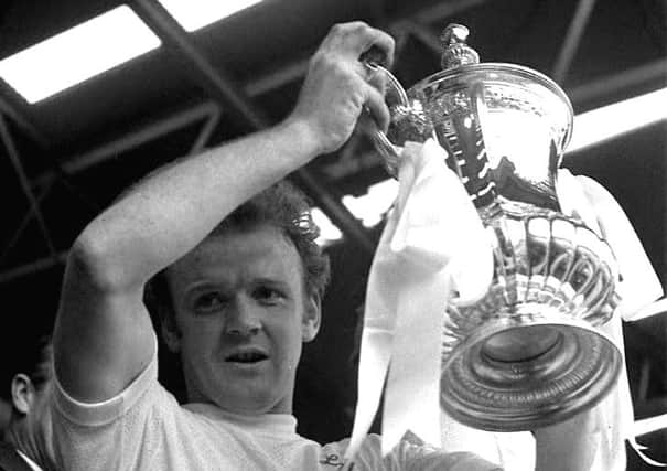 MEMMORY LANE: Leeds United's Billy Bremner lifts the FA Cup after defeating Arsenal 1-0 in 1972.