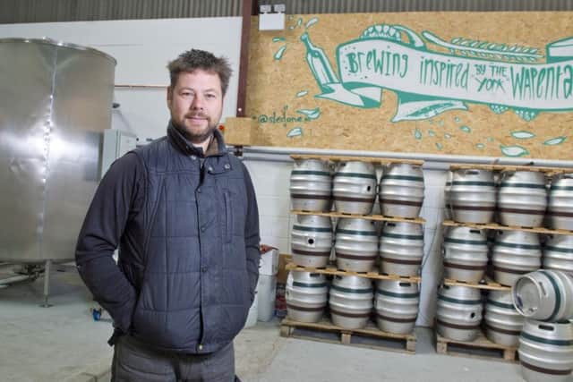 NEW HOME: Boss Andy Herrington in the new Ainsty Brewery at Acaster Malbis.