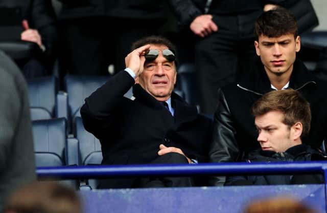Bolton Wanderers v Leeds United.
United's Massimo Cellino in the stands.
24th October 2015.
Picture : Jonathan Gawthorpe