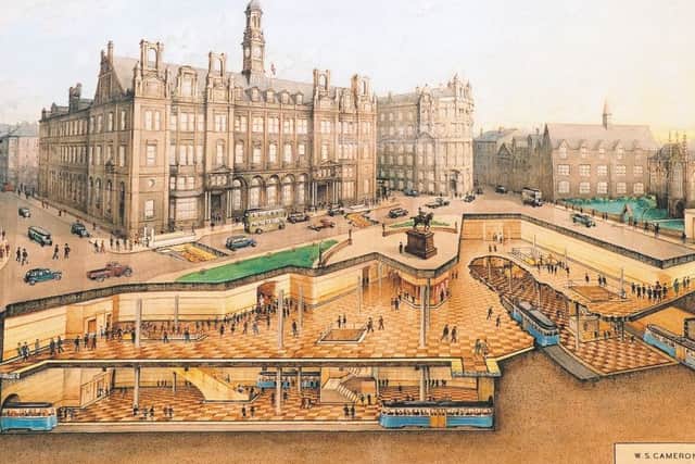 must credit it as c/o the National Tramway Museum. shows 1930s plans for a leeds underground.