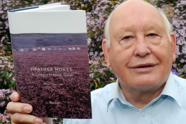 Michael Badger  of Roundhay with his book Heather Honey .......story Neil Hudson    24th oct 2016