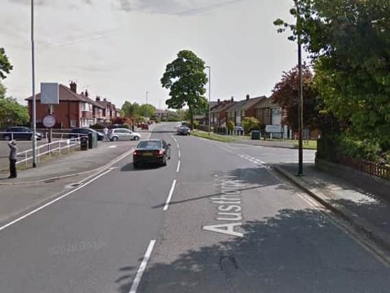 The collision happened in Austhorpe Road, close to the junction with Manston Lane. Picture: Google