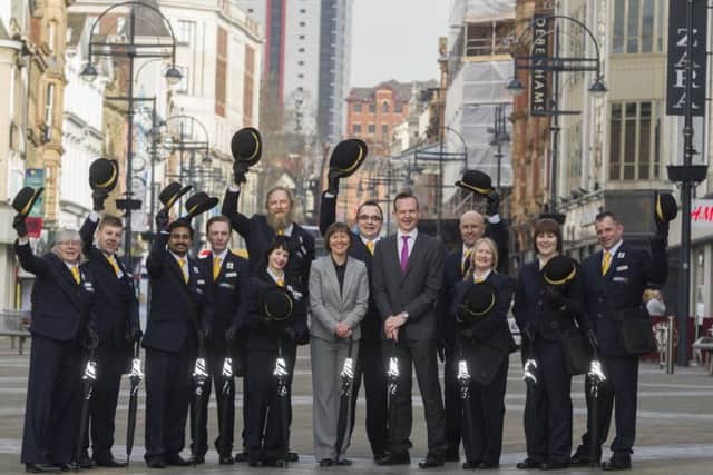 WELCOME: The Leeds BID city ambassadors.