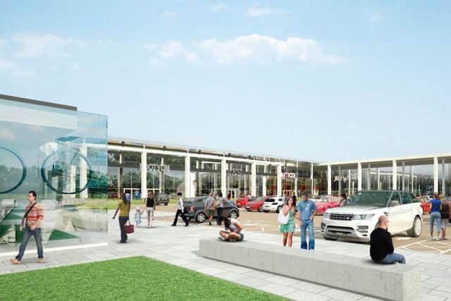How the new retail park will look.