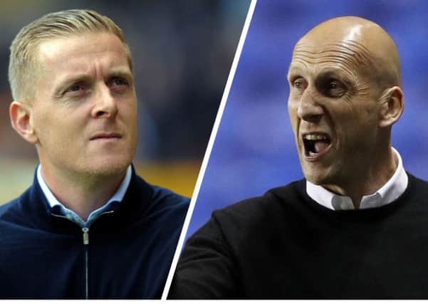 FACING OFF: Garry Monk's Leeds United take on Jaap Stam's Reading at Elland Road on Tuesday night