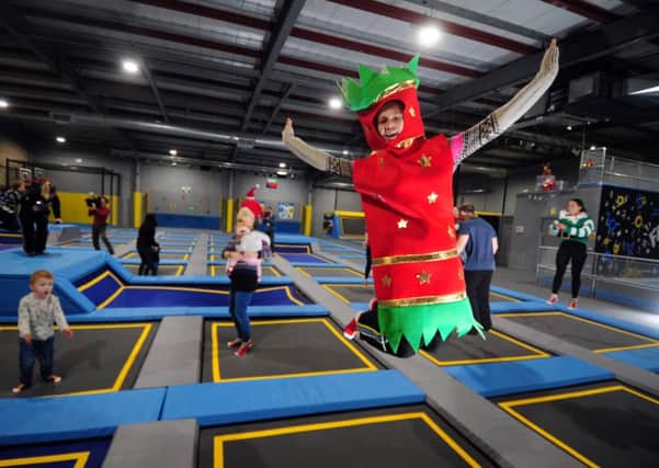 FESTIVE: A cracker of a jump at Oxygen Freejumping in Leeds.