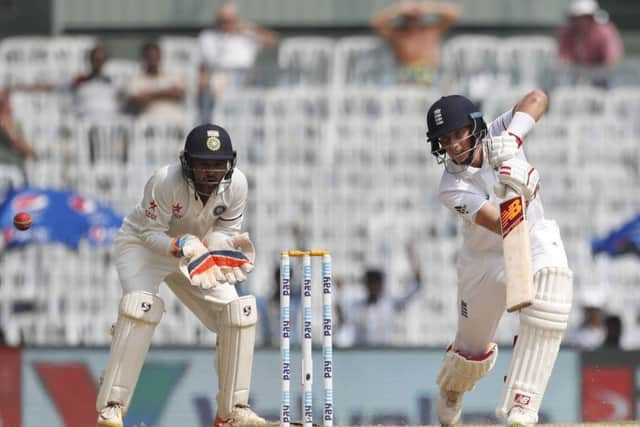 England's Joe Root  strikes back against India in Chennai