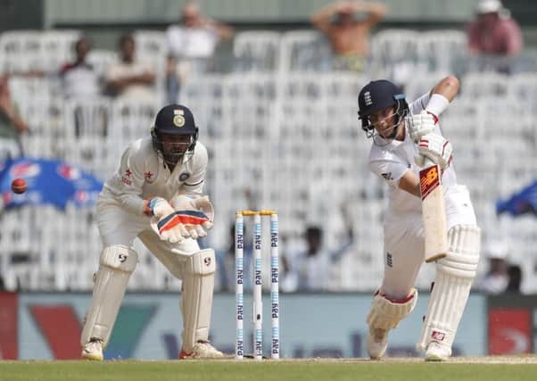 England's Joe Root  strikes back against India in Chennai